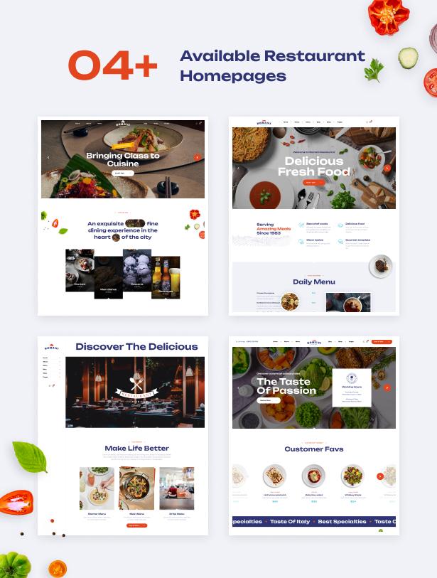 Romani - Restaurant WordPress Theme