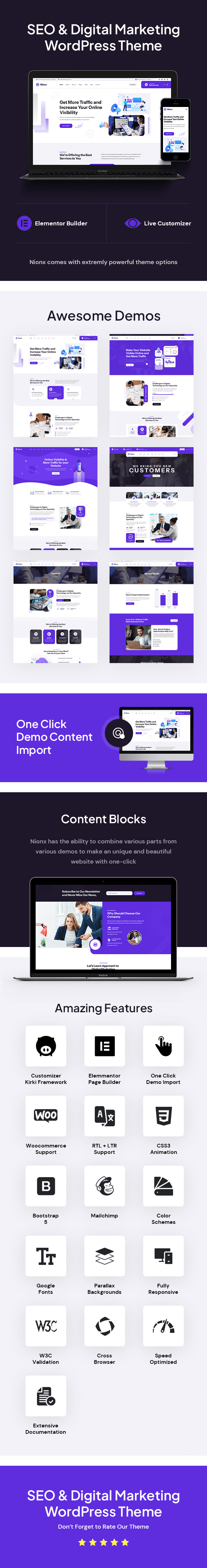 Nionx - SEO & Digital Marketing WordPress Theme