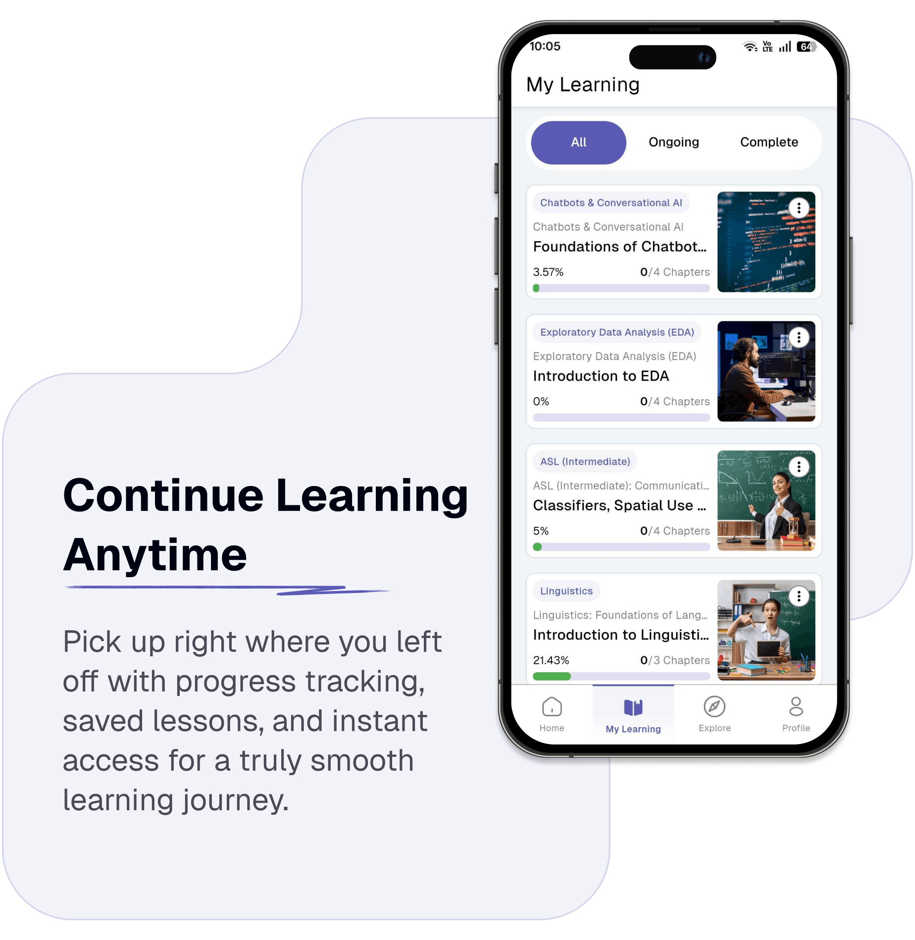 Continue learning