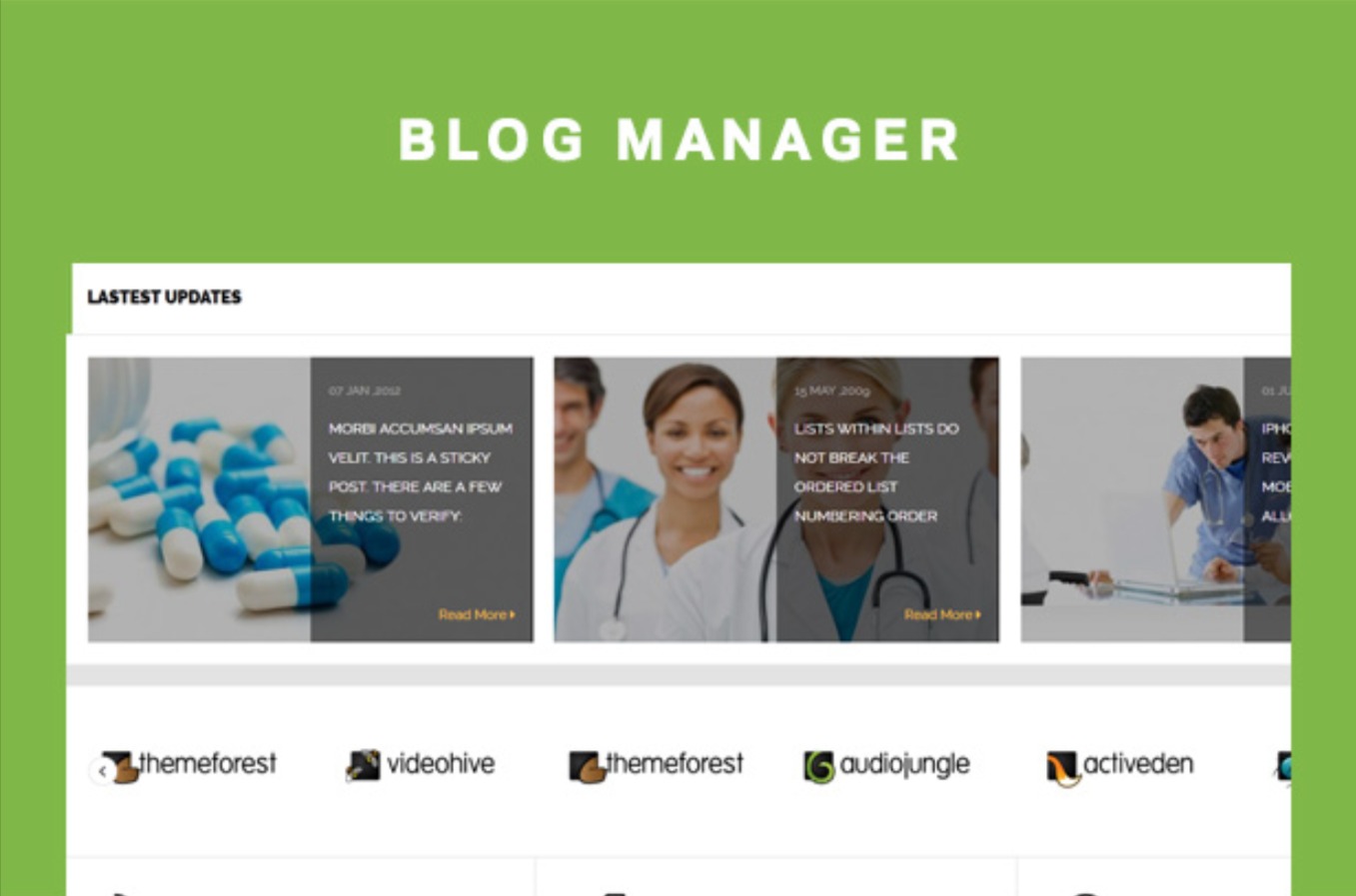 Convenient Blog Manager Pharmacy WordPress Theme for Medicine & Healthcare