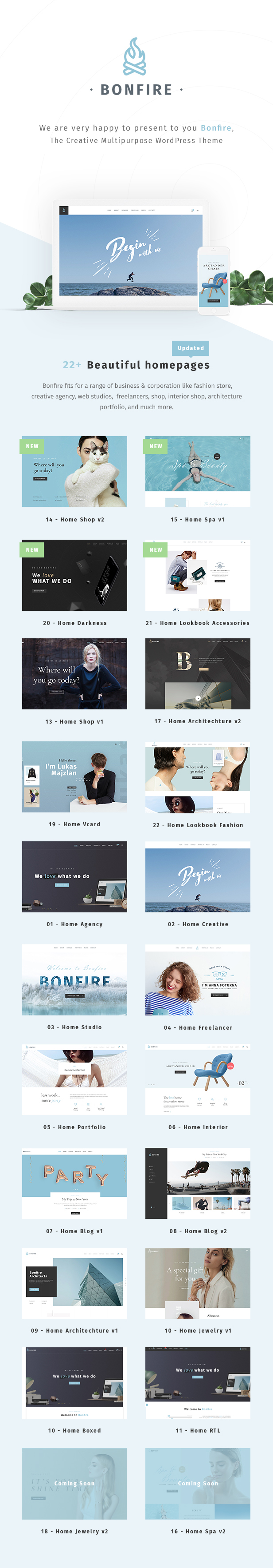 Bonfire - Creative Multipurpose WordPress Theme - 6