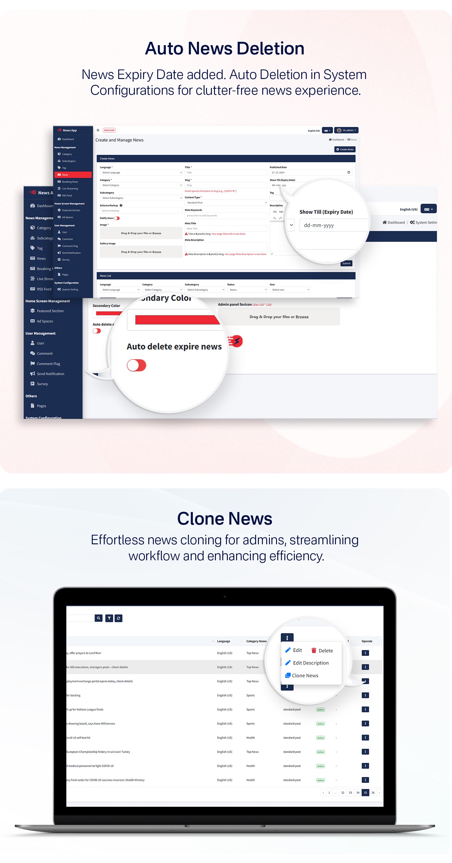 News App and Web -Flutter News App for Android and IOS App | News Website with Admin panel - 25
