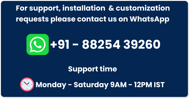 Whatsapp support