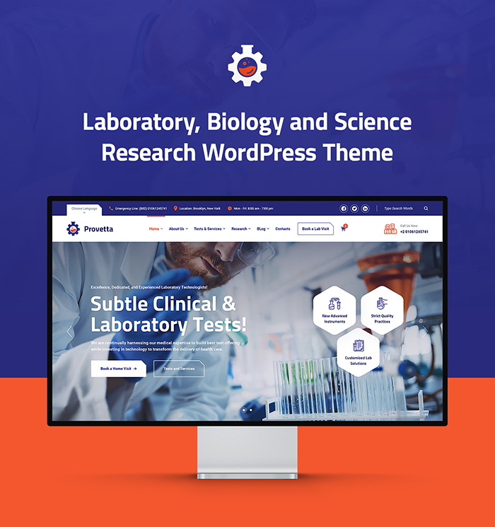 Provetta – Laboratory and Science Research WordPress Theme – 4