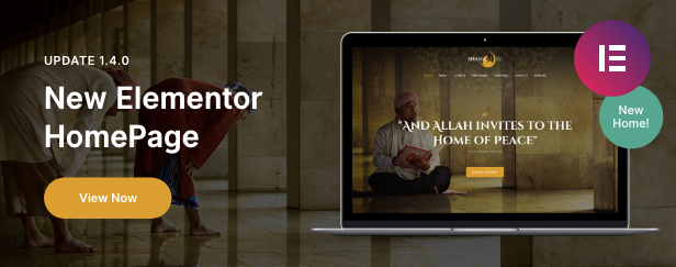 Shaha Elementor builder hompage