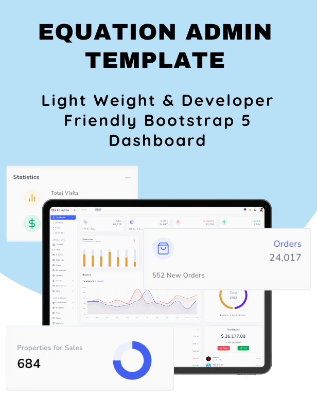 Equation - Responsive Admin Dashboard Template - 1