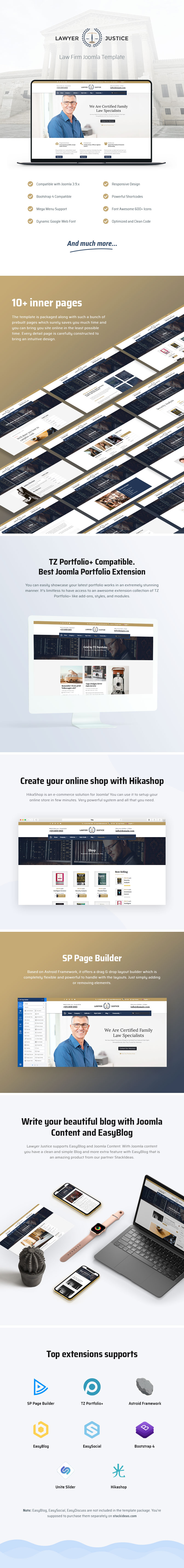Lawyer Justice - Law Firm Joomla Template
