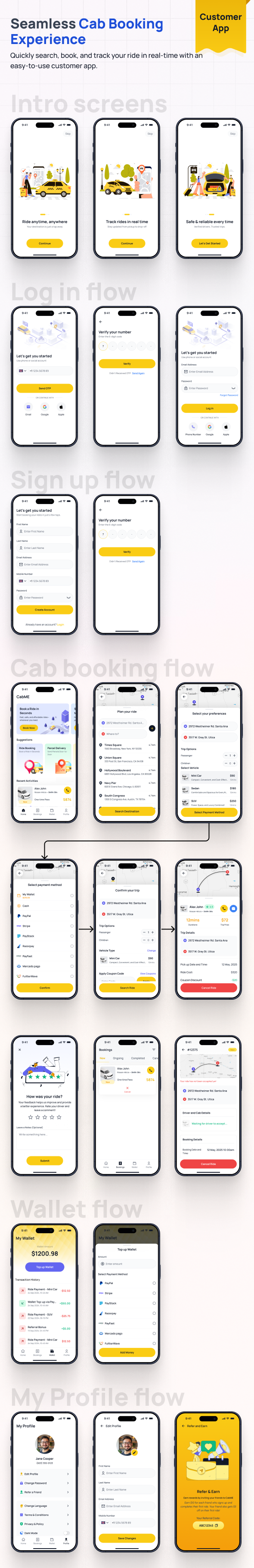 CabME - Flutter Complete Taxi app | Taxi Booking Solution - 10