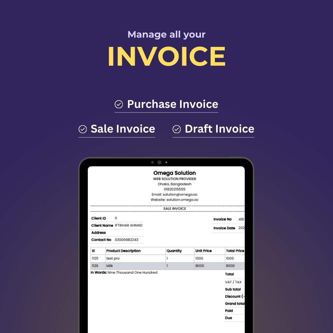 ERP OS - Invoice Module