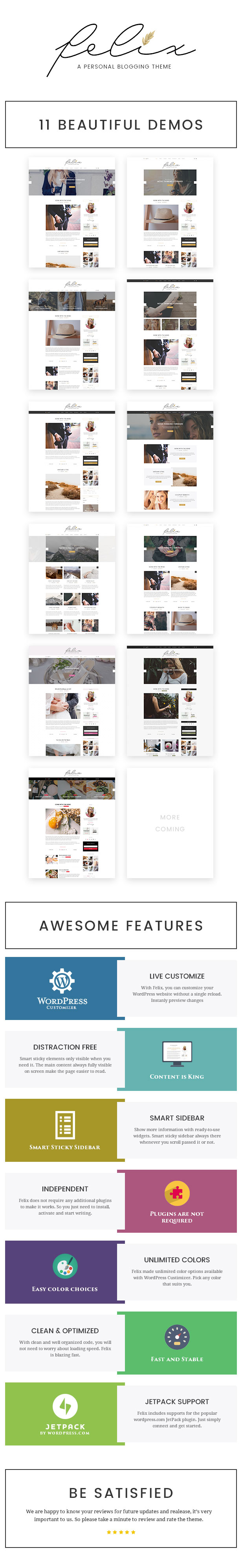 Felix – Personal Blogging WordPress Theme