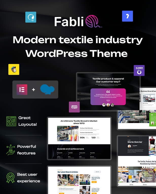 Fablio Textile Industry & Factory WordPress Theme