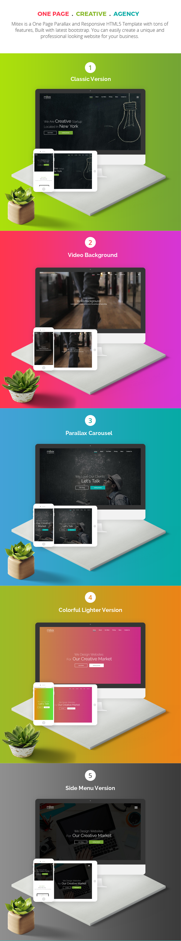 Mitex - One Page Parallax Joomla Template - 2