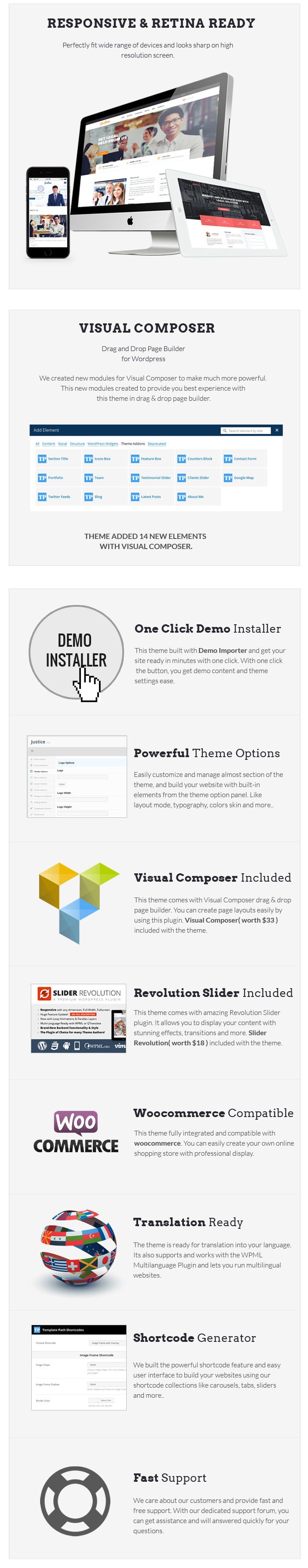 JUSTICE - Law & Business WordPress Theme - 1