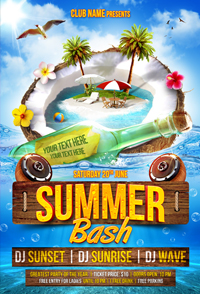 Summer Beach Party Flyer By Gugulanul 