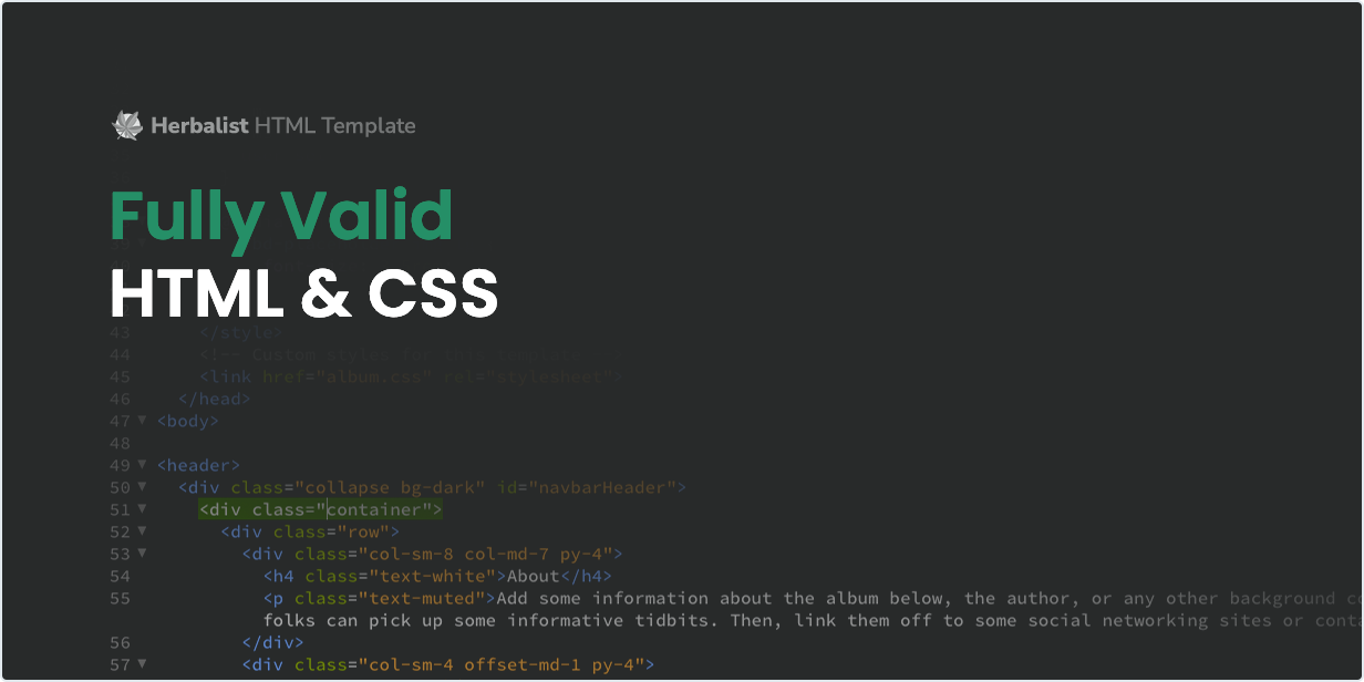 Fully Valid HTML and CSS