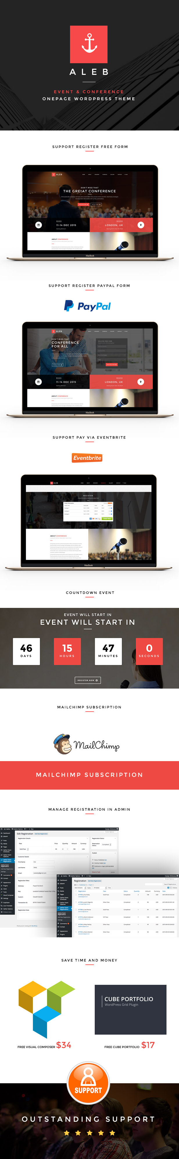 Landing page WordPress Theme