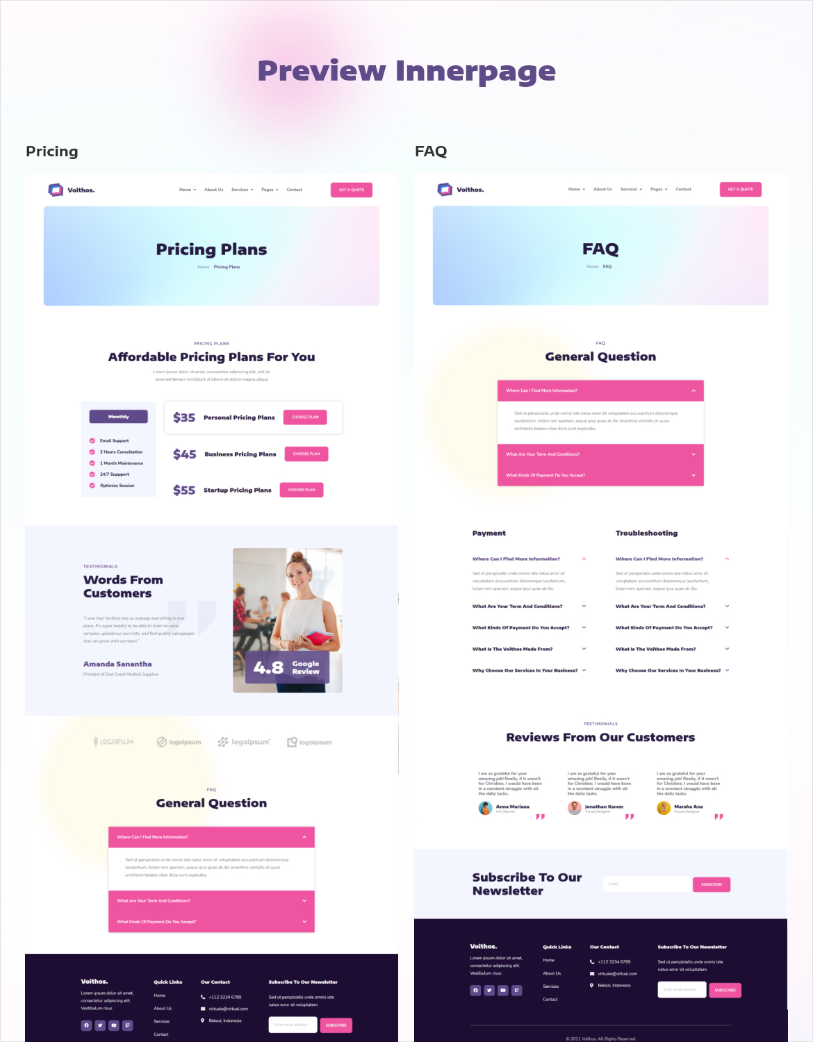 Voithos | Personal Virtual Assistant Elementor Template Kit - 5