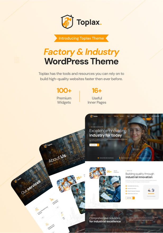Toplax - Manufacturing WordPress Theme - 3
