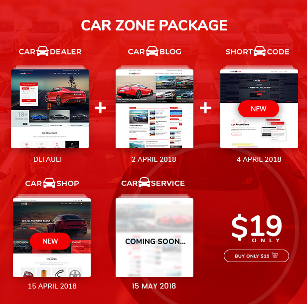 CarZone - A Complete Car Dealer HTML Wire-Frame 