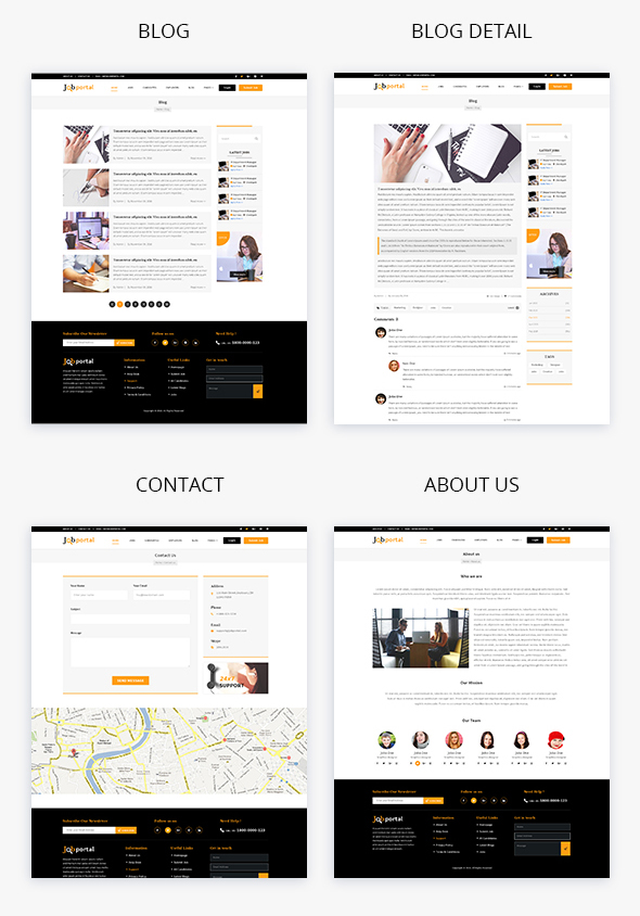 Job Portal PSD Template - 4