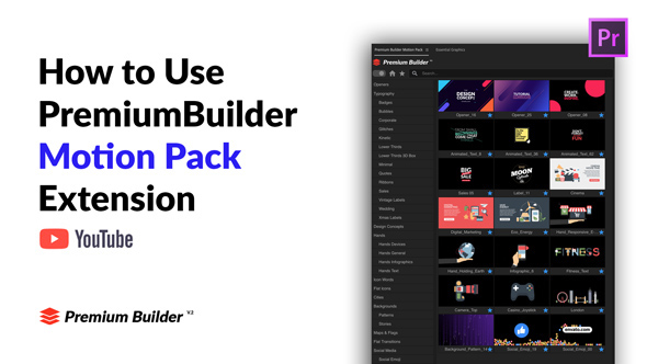 PremiumBuilder Motion Pack for Premiere Pro - 12