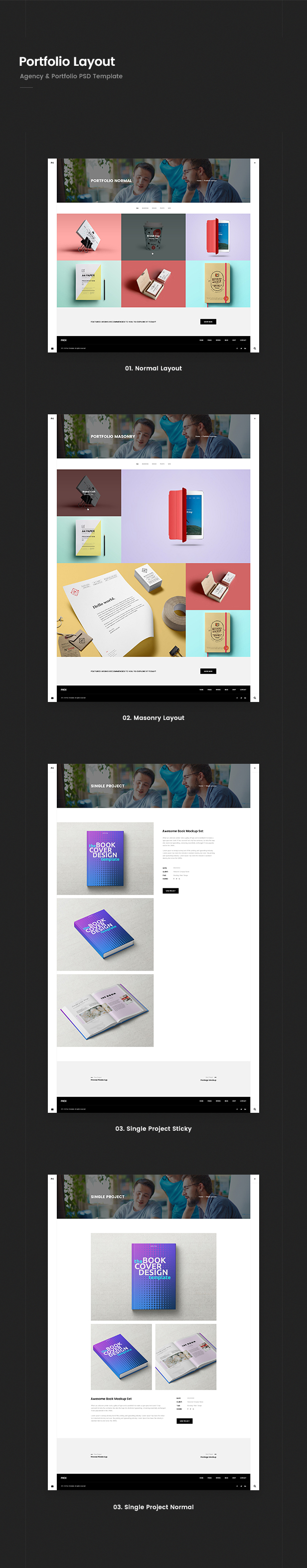 Prex | Creative Agency & Portfolio PSD Template - 2