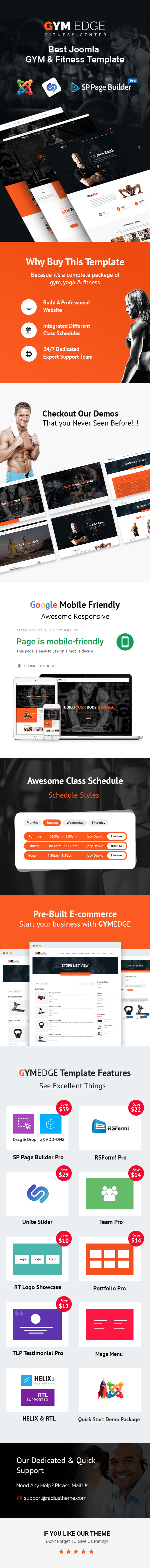 Gym Fitness joomla template