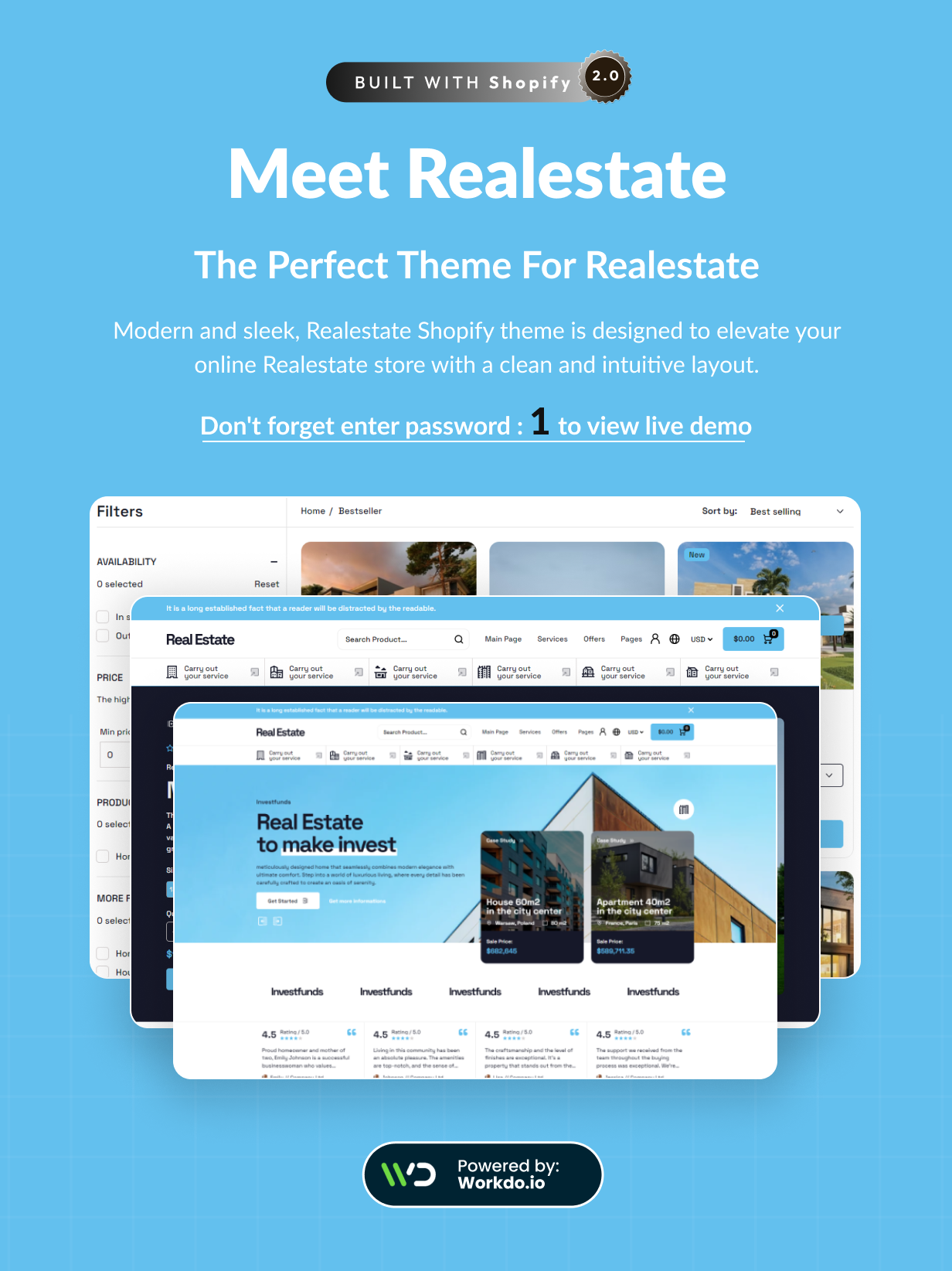 Real Estate - Single Property & Apartments Shopify 2.0 Theme