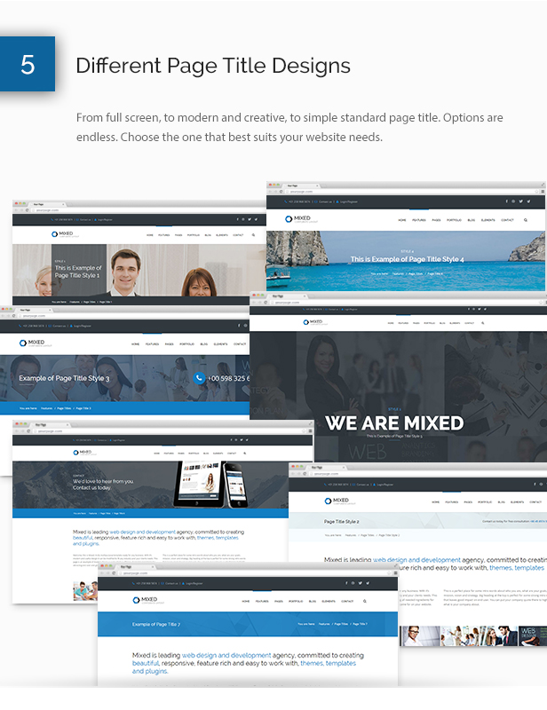 Mixed Modern and Professional HTML Template - 7