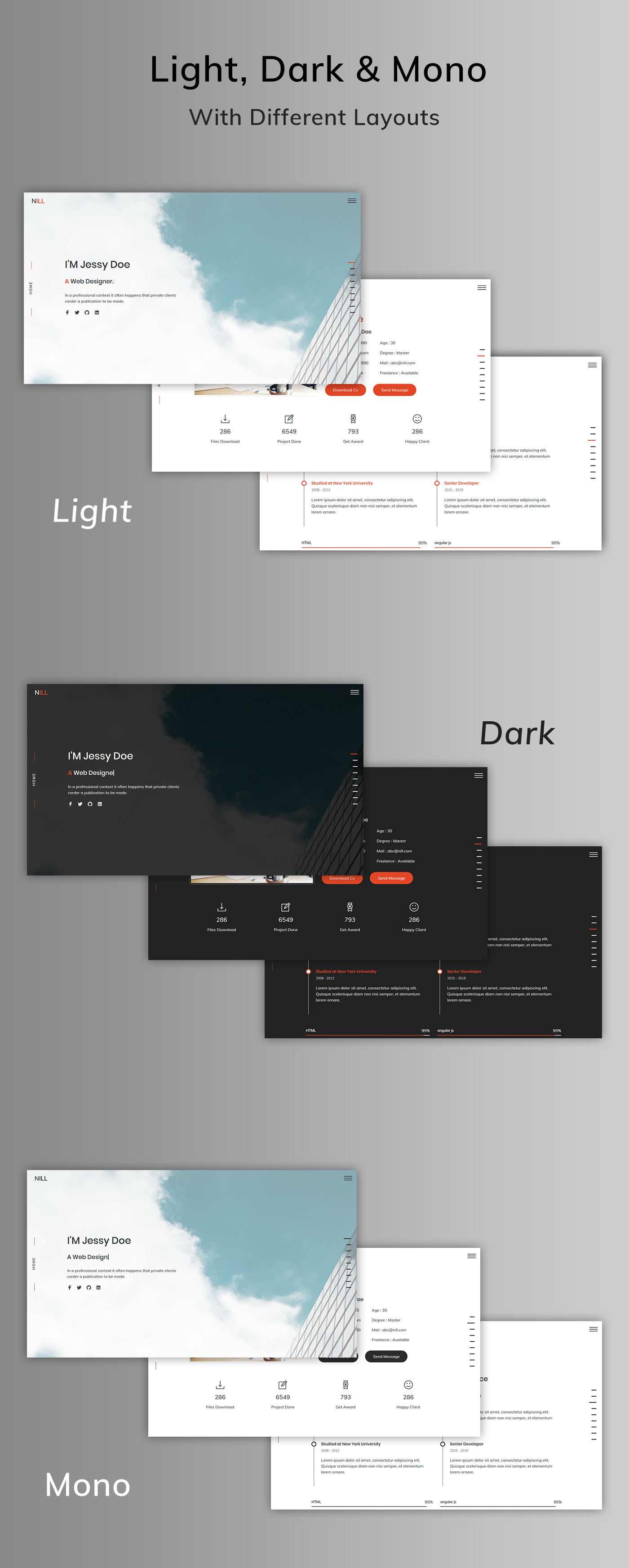 nill bootstrap 5 responsive personal portfolio template