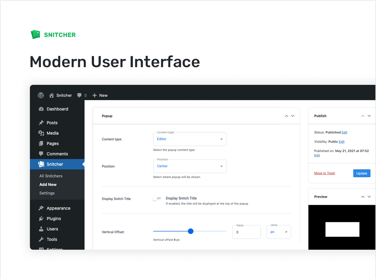 Modern User Interface