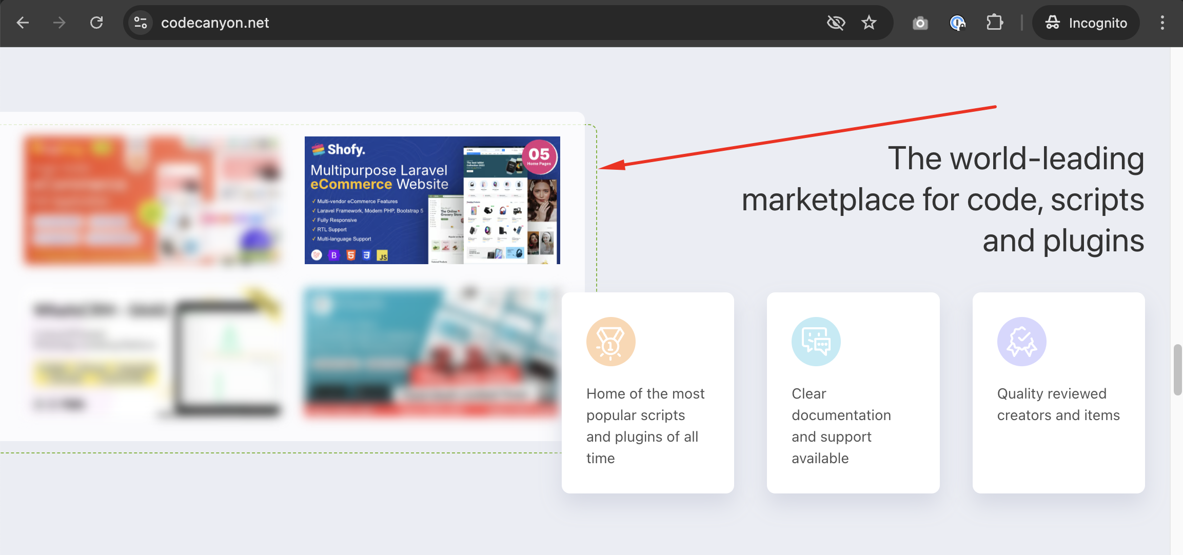Shofy+on+CodeCanyon+homepage