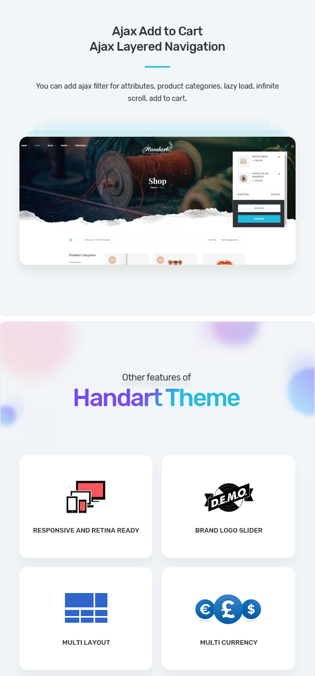 Handart - Handmade Theme for WooCommerce WordPress 8