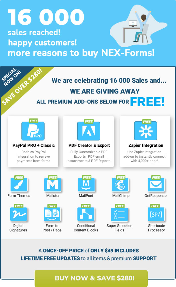 NEX-Forms - SPECIAL NOW ON!