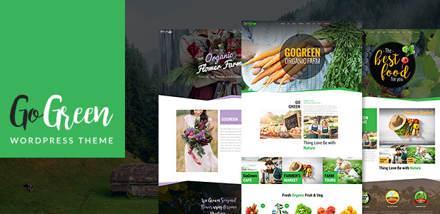 GoGreen - Organic Food, Farm, Market Business WordPress Theme