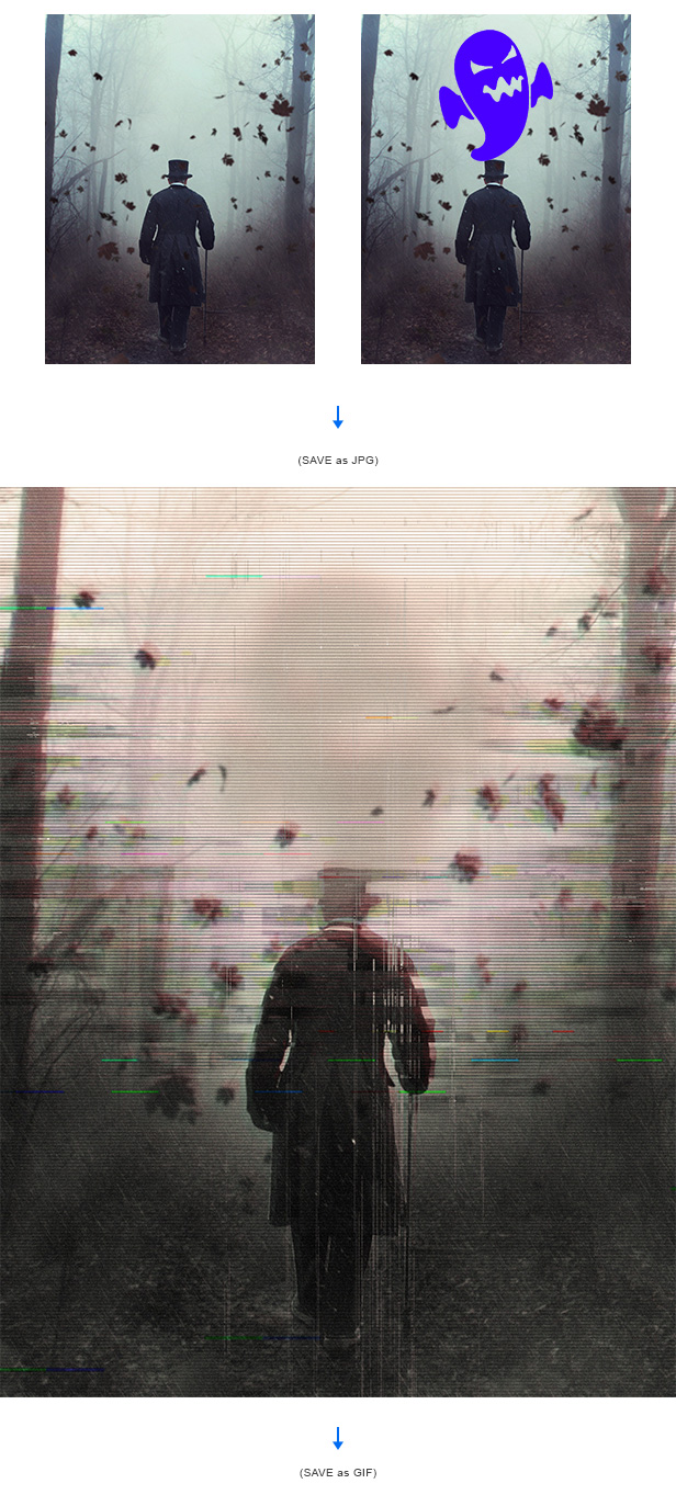 Animated Glitch - Photoshop Action - 13