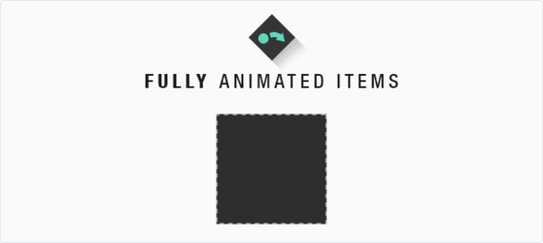 All items are animated