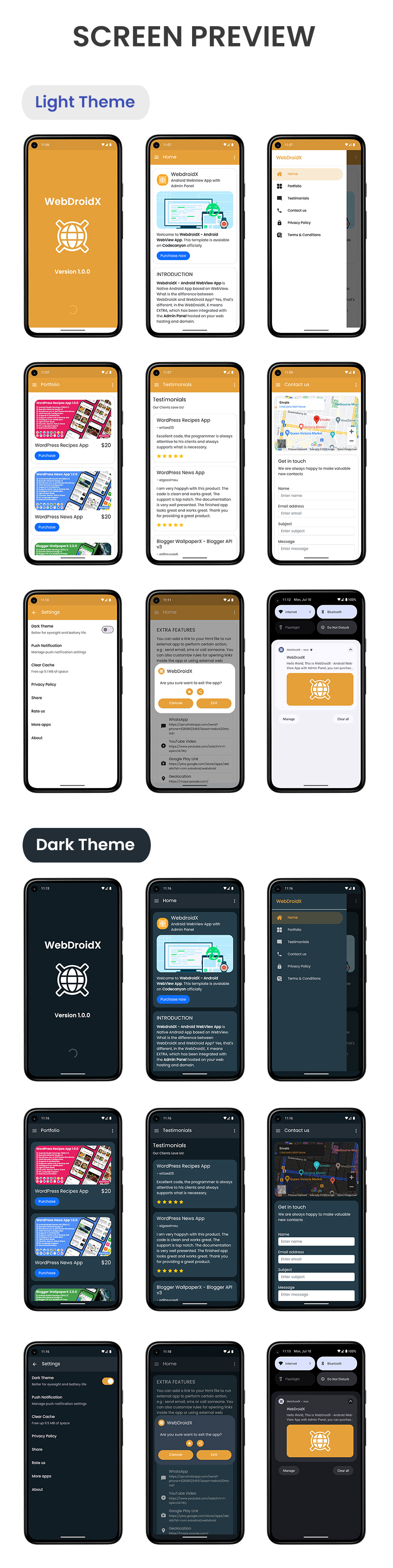 WebDroidX - Android WebView App with Admin Panel - 2