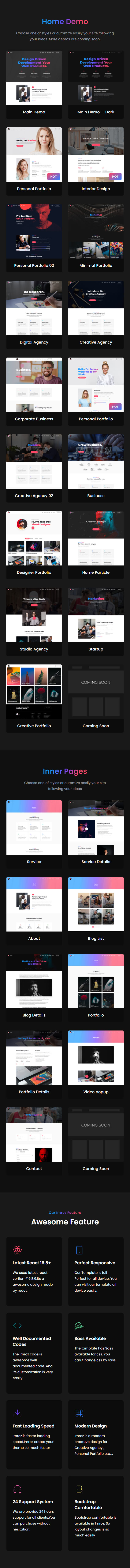 Imroz - React Agency & Portfolio Template - 10