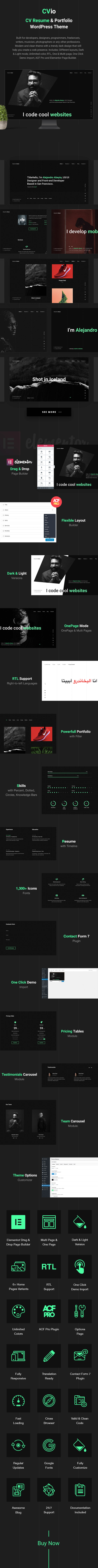 CV Resume WordPress Theme