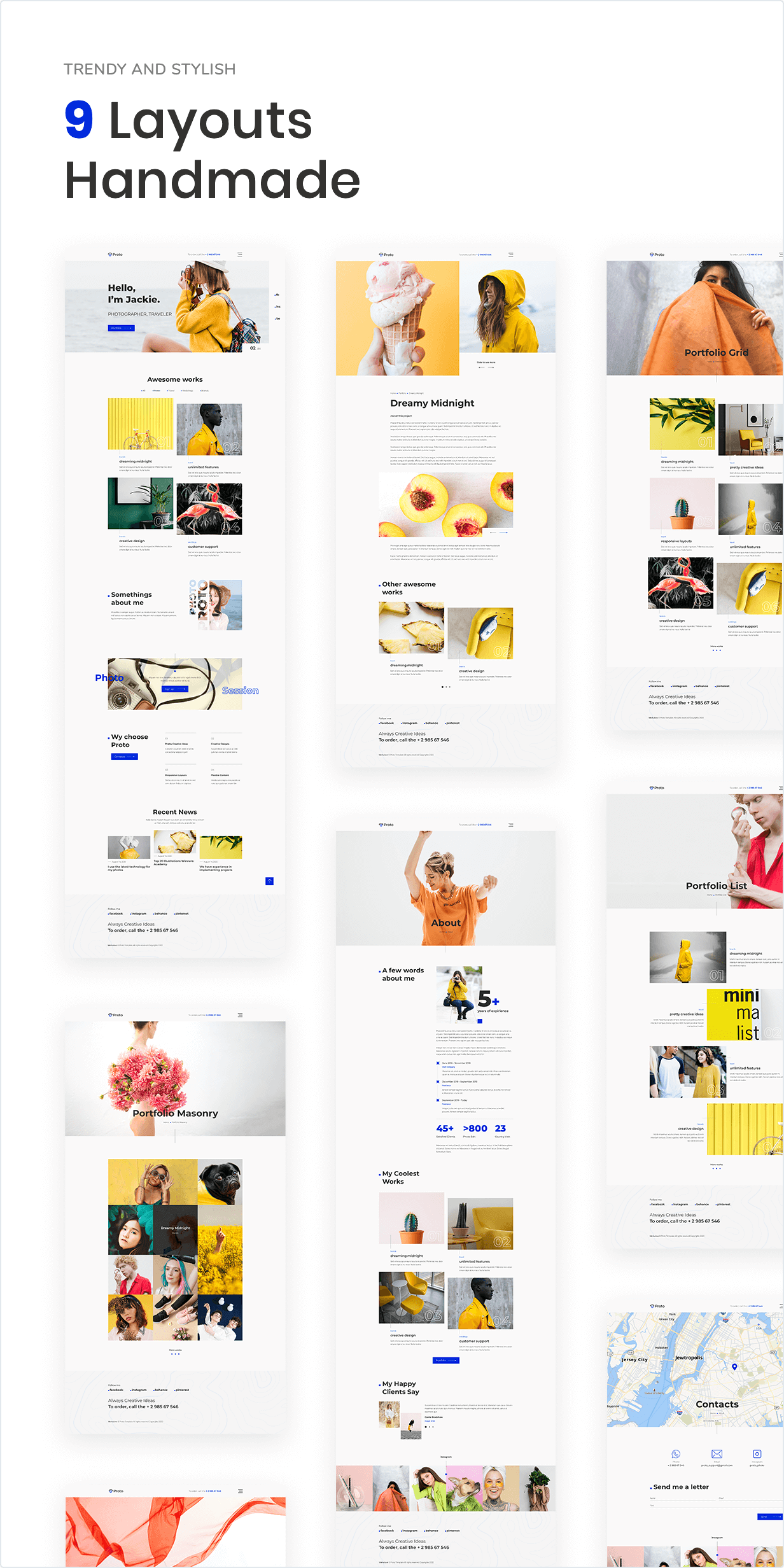 9 Layouts Handmade