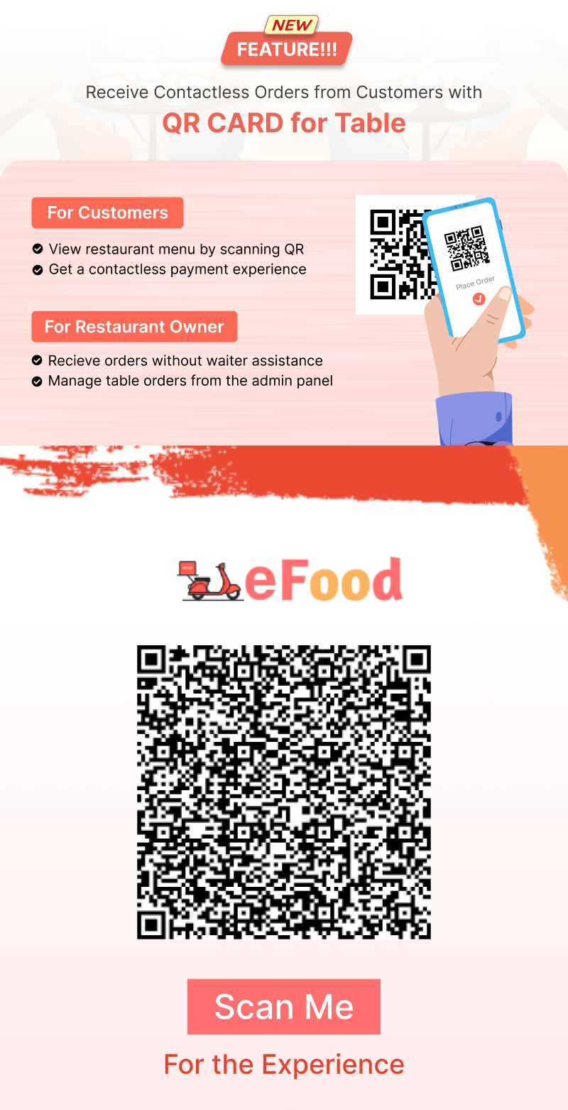 eFood QR code menu