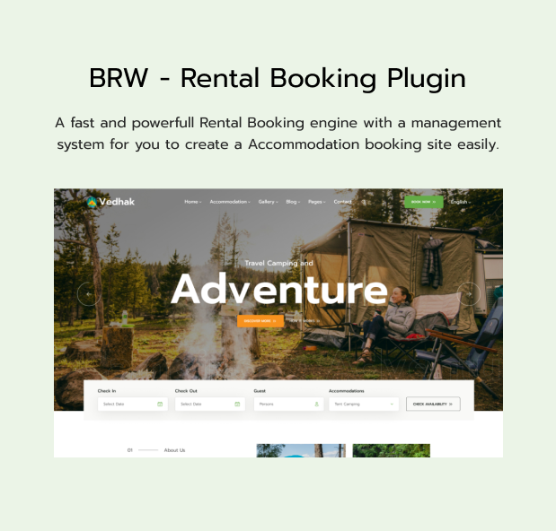 Tema WordPress de Acampamento e Aventura