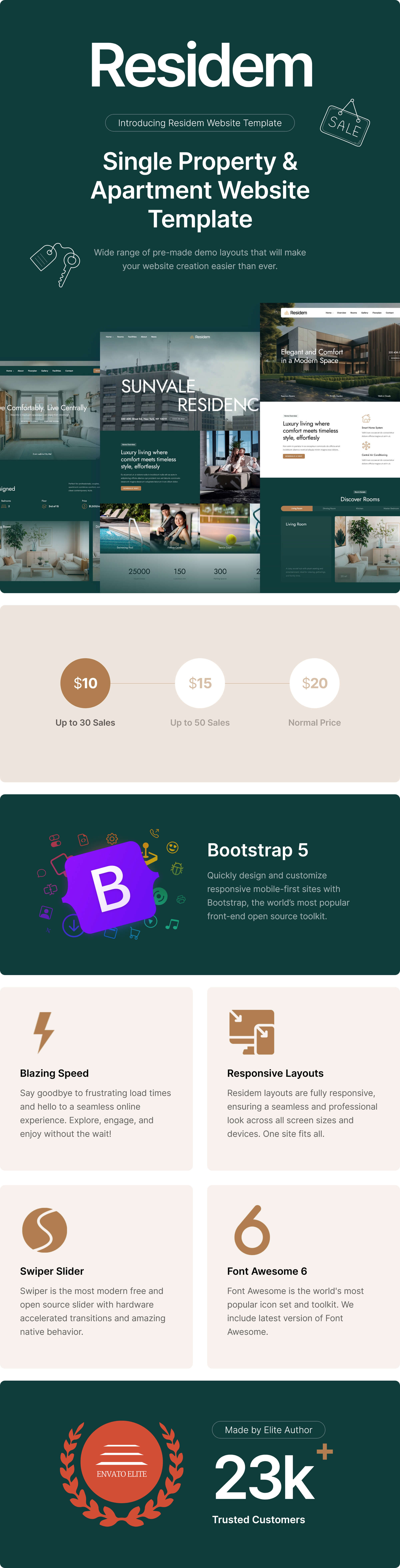 Residem - Single Property and Apartment Website Template - 2