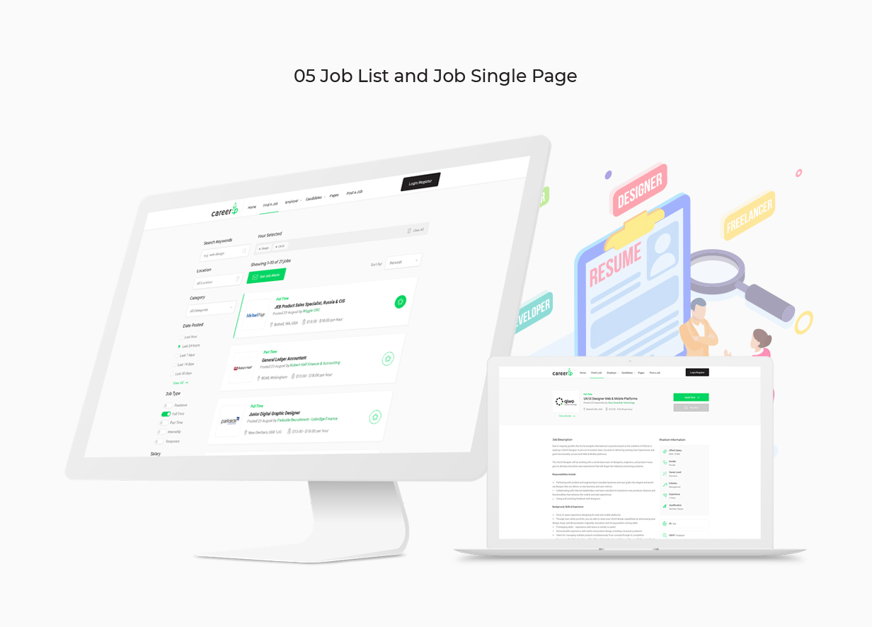 CareerUp - Job Board HTML Template - 3