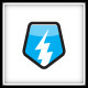 Electrician Sports Volta Shield Logo Template - GraphicRiver Item for Sale