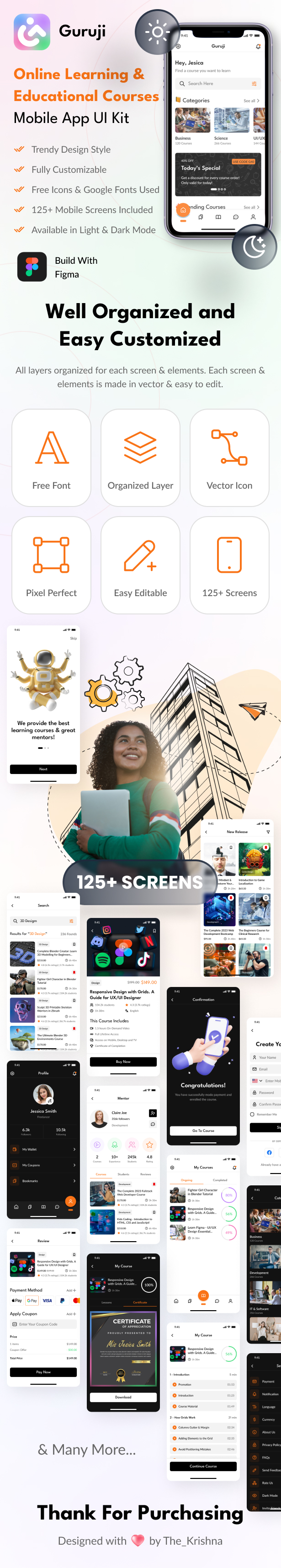 Guruji - Online Learning and Education App Figma UI Kit Template - 5