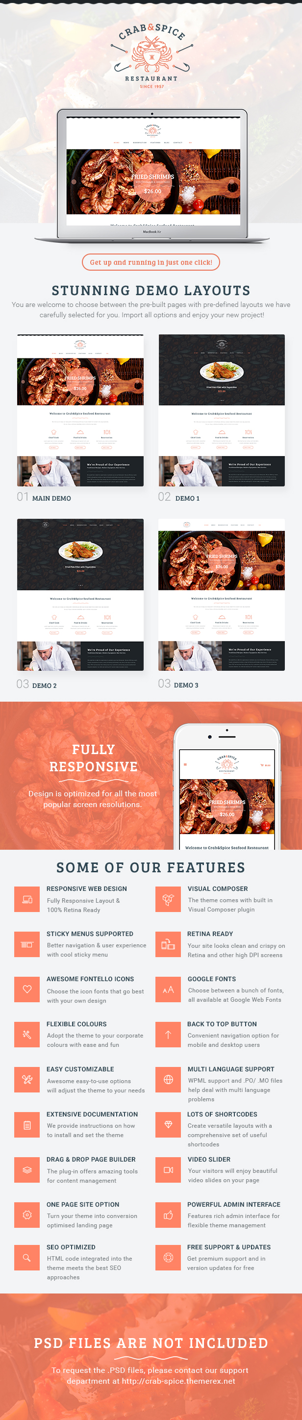 Restaurant and Cafe WordPress Theme