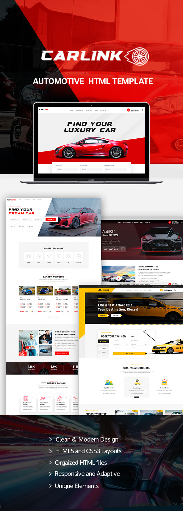 Carlink - Automotive HTML Template - 1