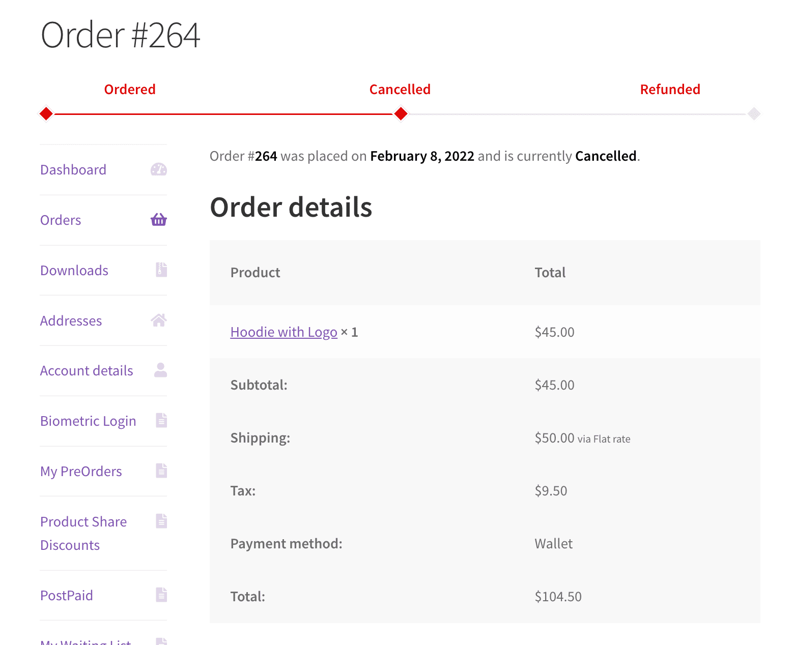 A barra de progresso do pedido WooCommerce falhou na barra de progresso